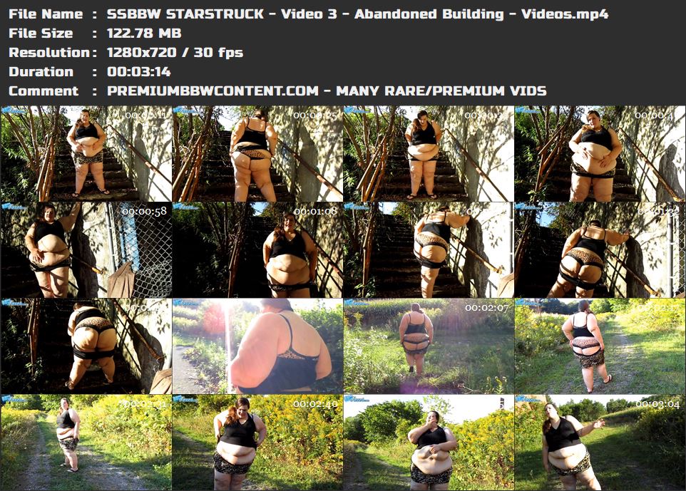 SSBBW STARSTRUCK - Video 3 - Abandoned Building - Videos thumbnails