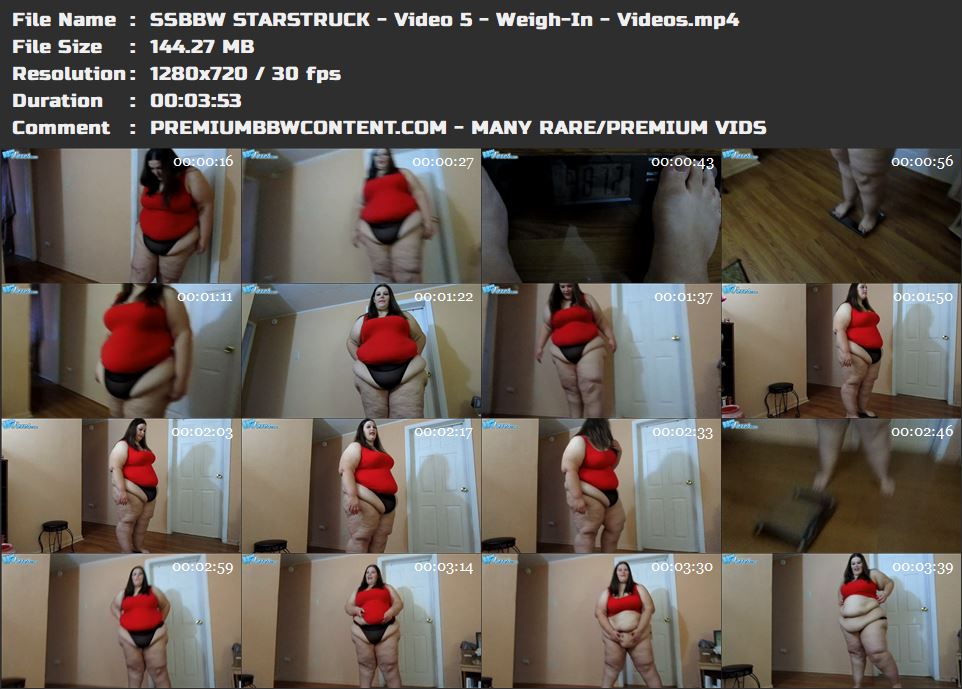SSBBW STARSTRUCK - Video 5 - Weigh-In - Videos thumbnails