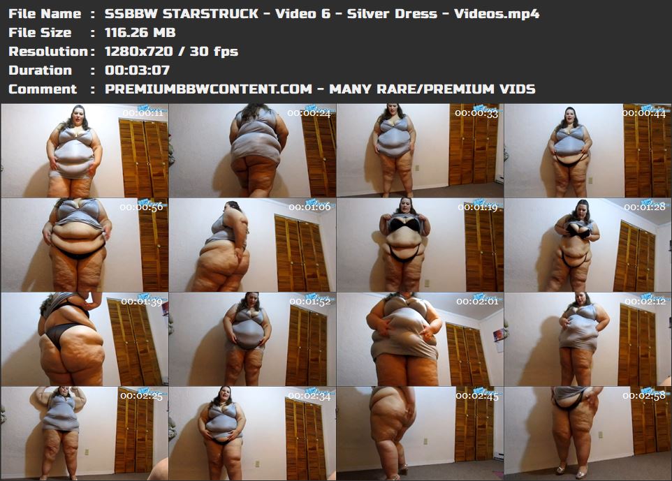 SSBBW STARSTRUCK - Video 6 - Silver Dress - Videos thumbnails