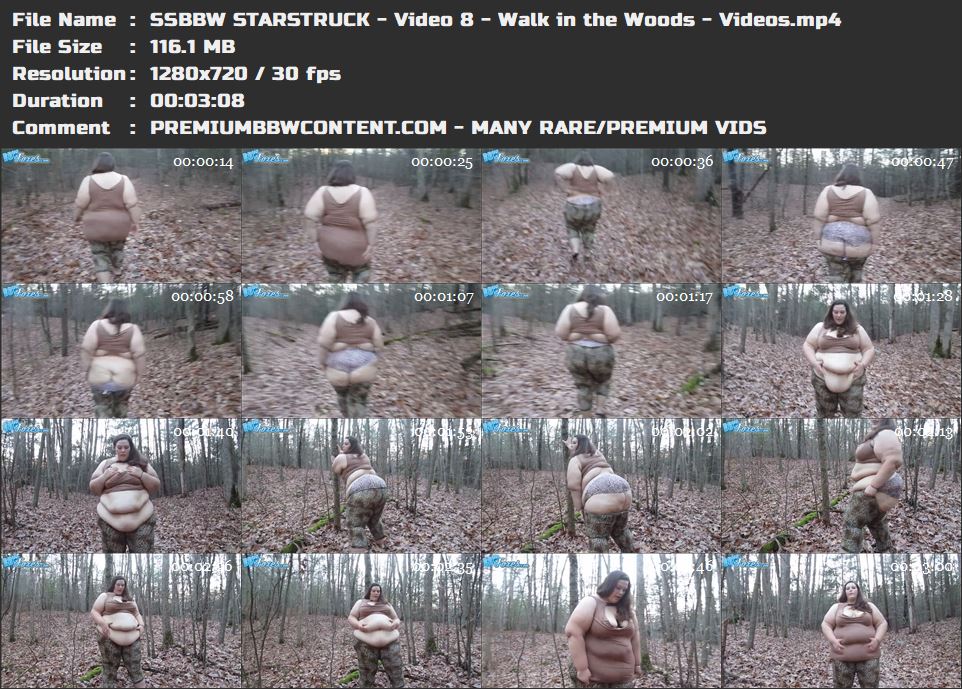 SSBBW STARSTRUCK - Video 8 - Walk in the Woods - Videos thumbnails