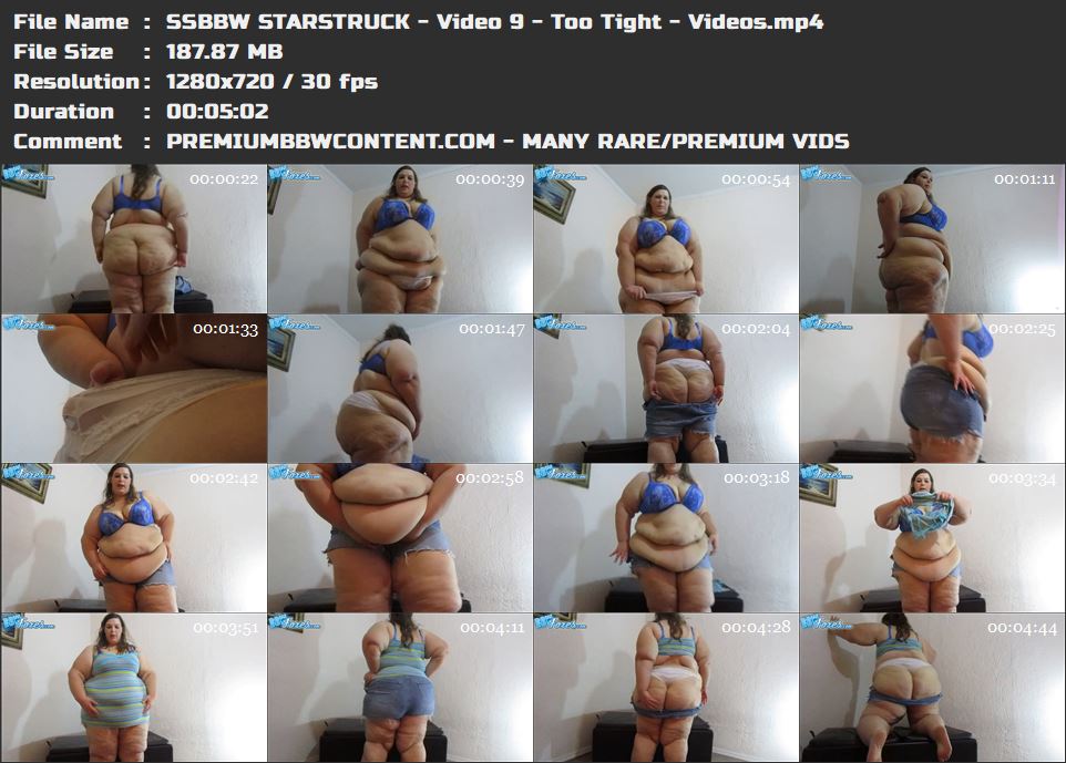 SSBBW STARSTRUCK - Video 9 - Too Tight - Videos thumbnails
