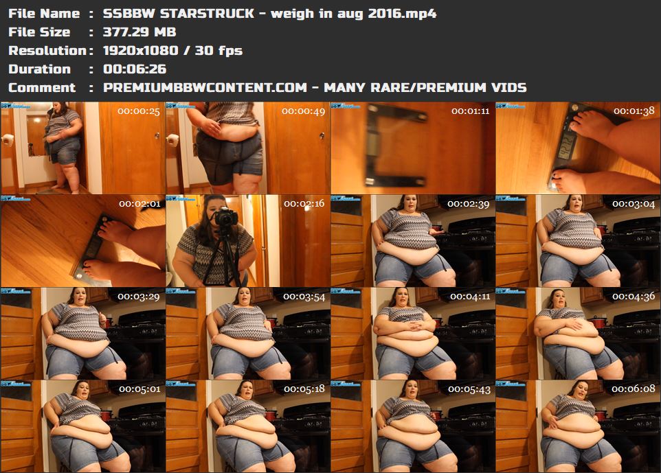SSBBW STARSTRUCK - weigh in aug 2016 thumbnails