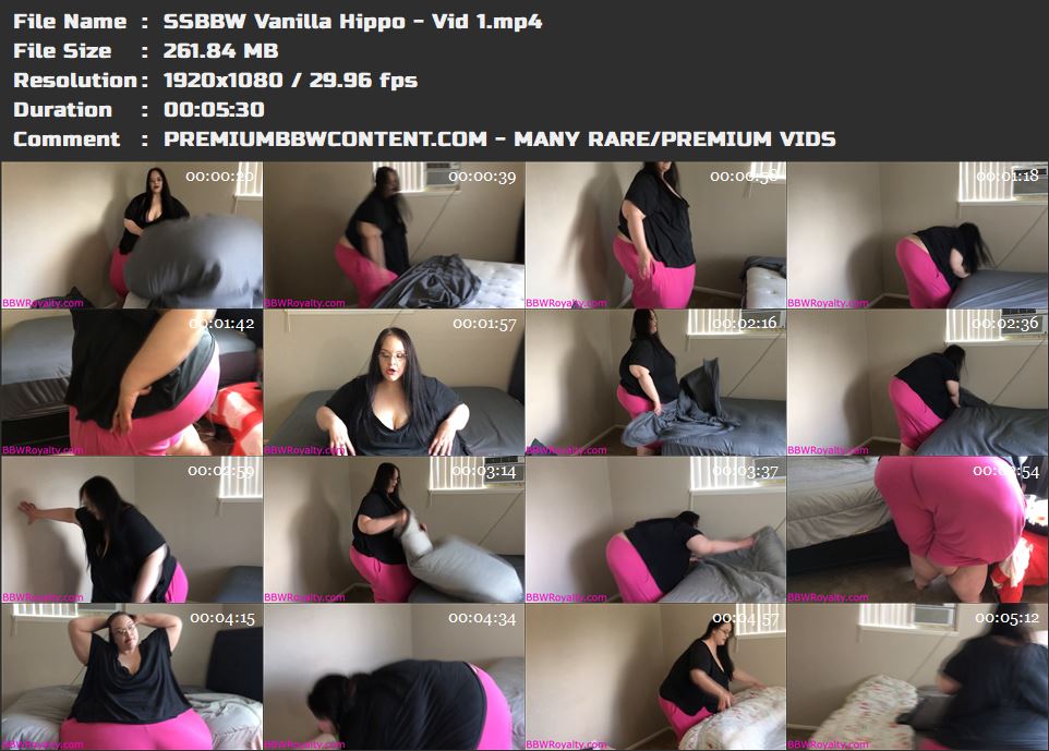 SSBBW Vanilla Hippo - Vid 1 thumbnails