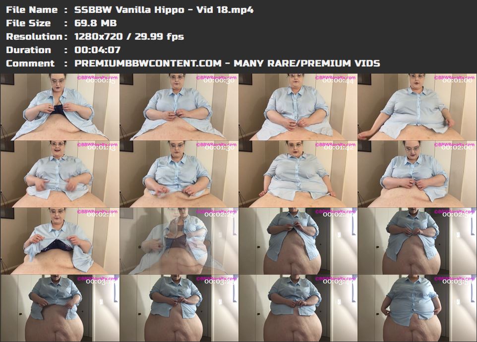 SSBBW Vanilla Hippo - Vid 18 thumbnails