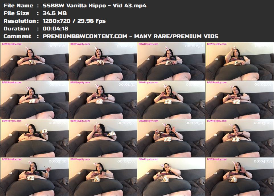 SSBBW Vanilla Hippo - Vid 43 thumbnails