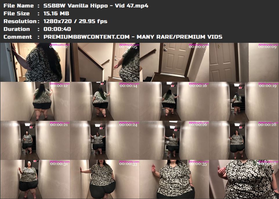 SSBBW Vanilla Hippo - Vid 47 thumbnails