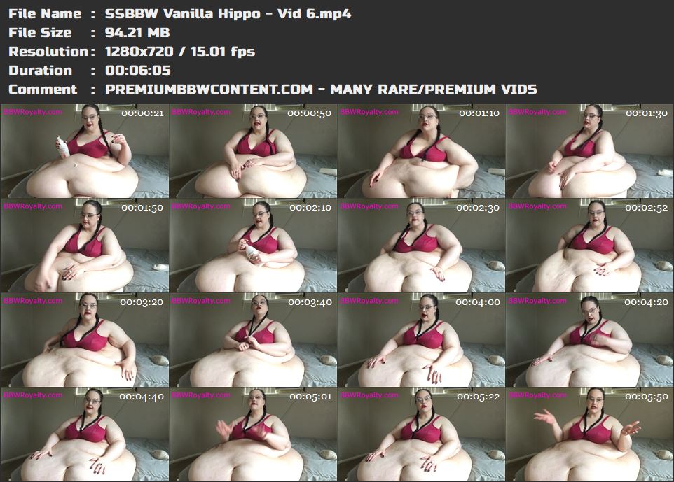SSBBW Vanilla Hippo - Vid 6 thumbnails