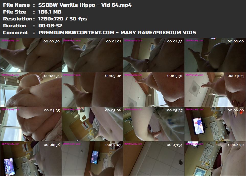 SSBBW Vanilla Hippo - Vid 64 thumbnails