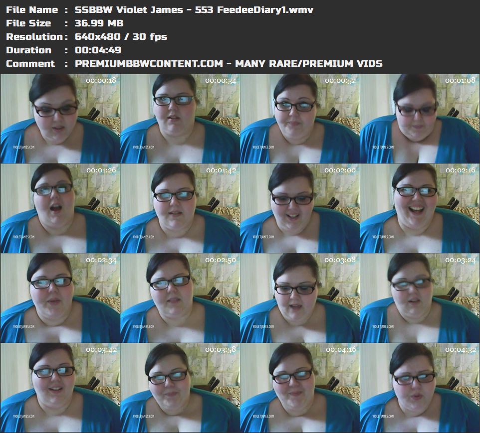 SSBBW Violet James - 553 FeedeeDiary1 thumbnails