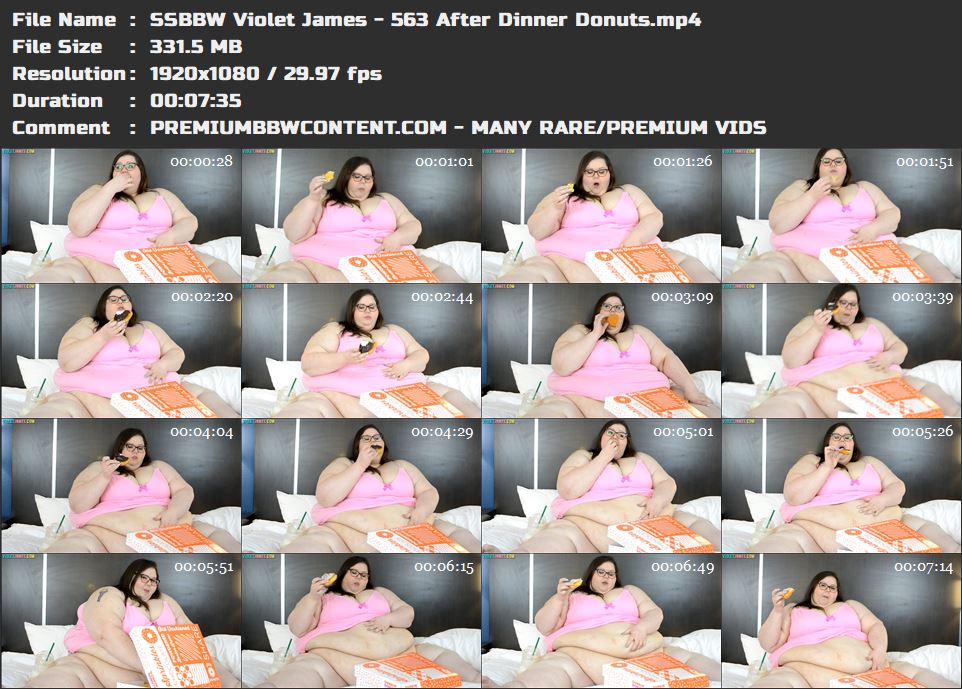SSBBW Violet James - 563 After Dinner Donuts thumbnails