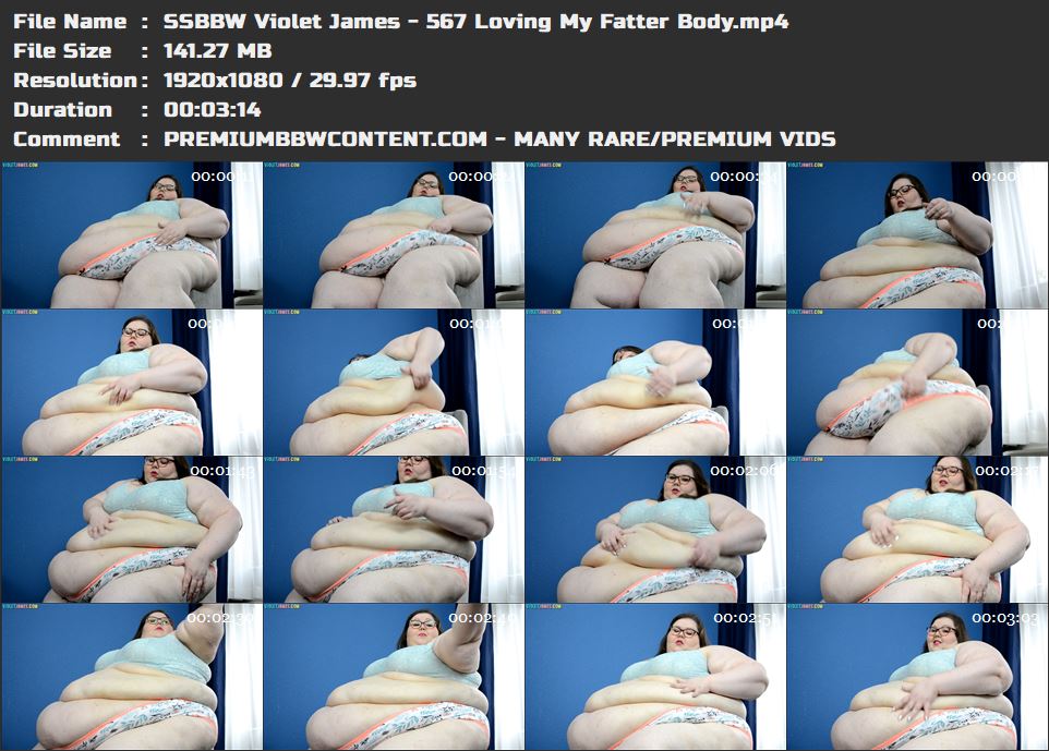 SSBBW Violet James - 567 Loving My Fatter Body thumbnails
