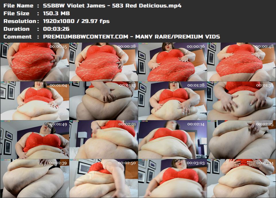 SSBBW Violet James - 583 Red Delicious thumbnails