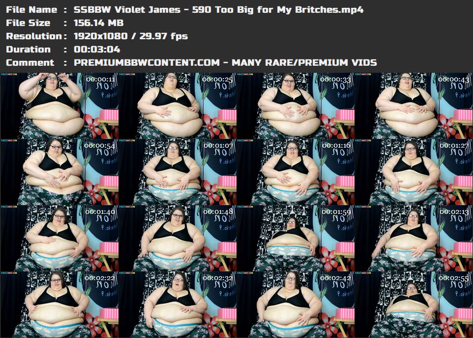 SSBBW Violet James - 590 Too Big for My Britches thumbnails