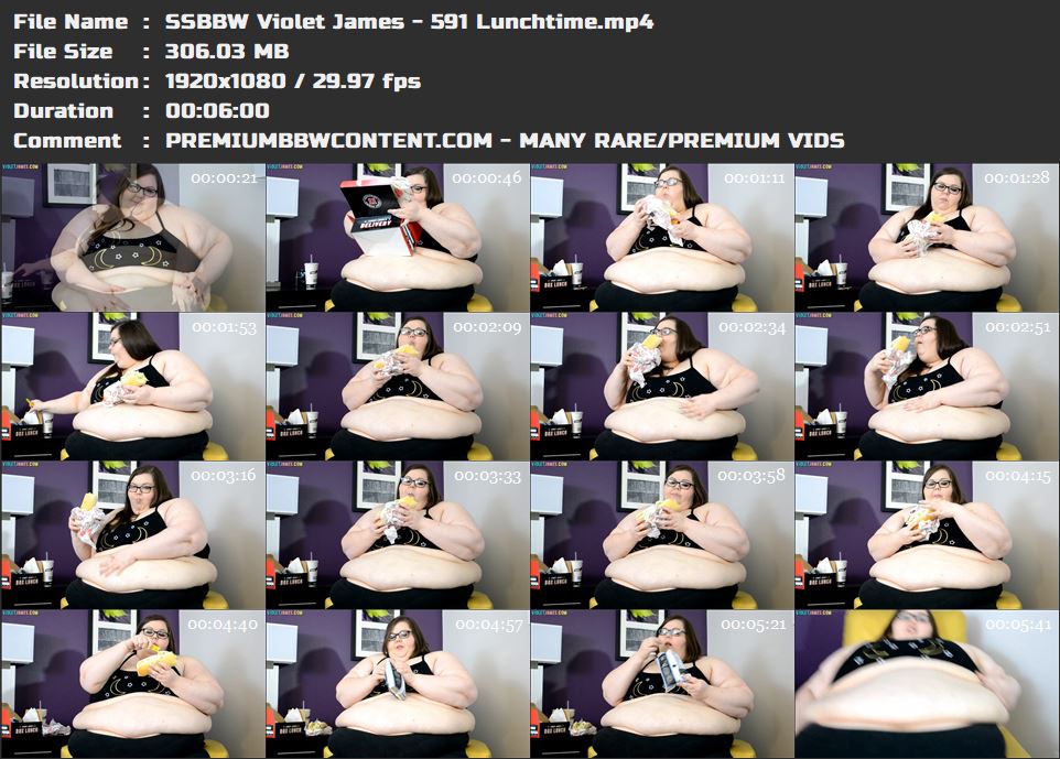 SSBBW Violet James - 591 Lunchtime thumbnails