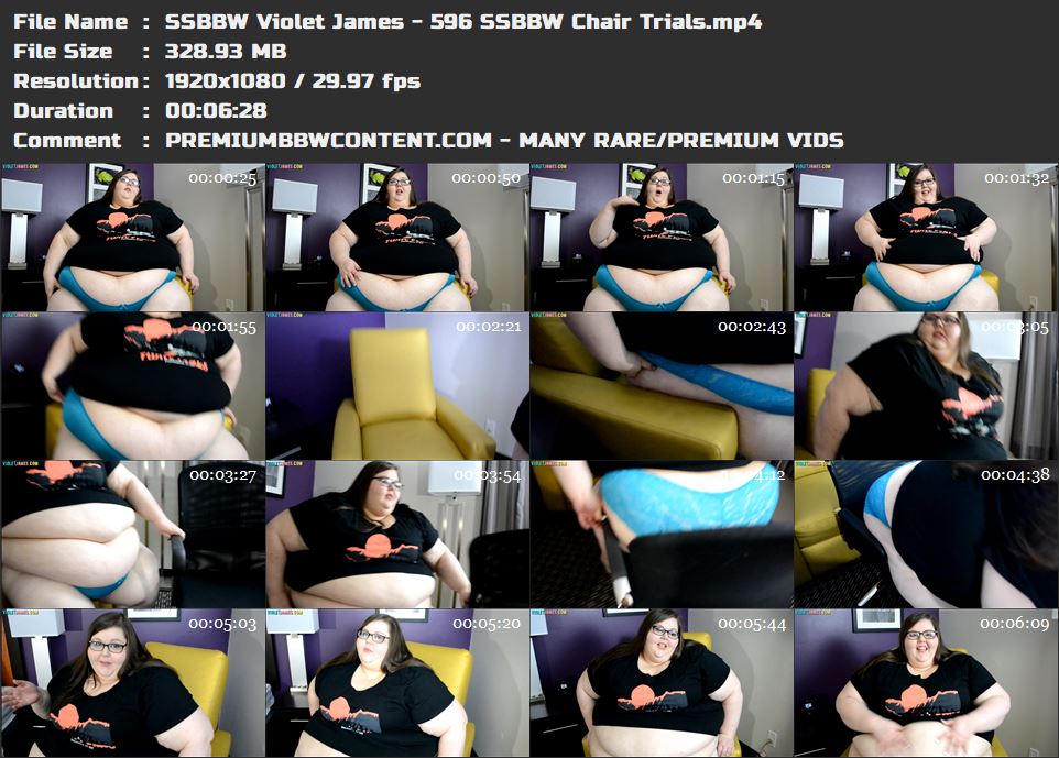 SSBBW Violet James - 596 SSBBW Chair Trials thumbnails