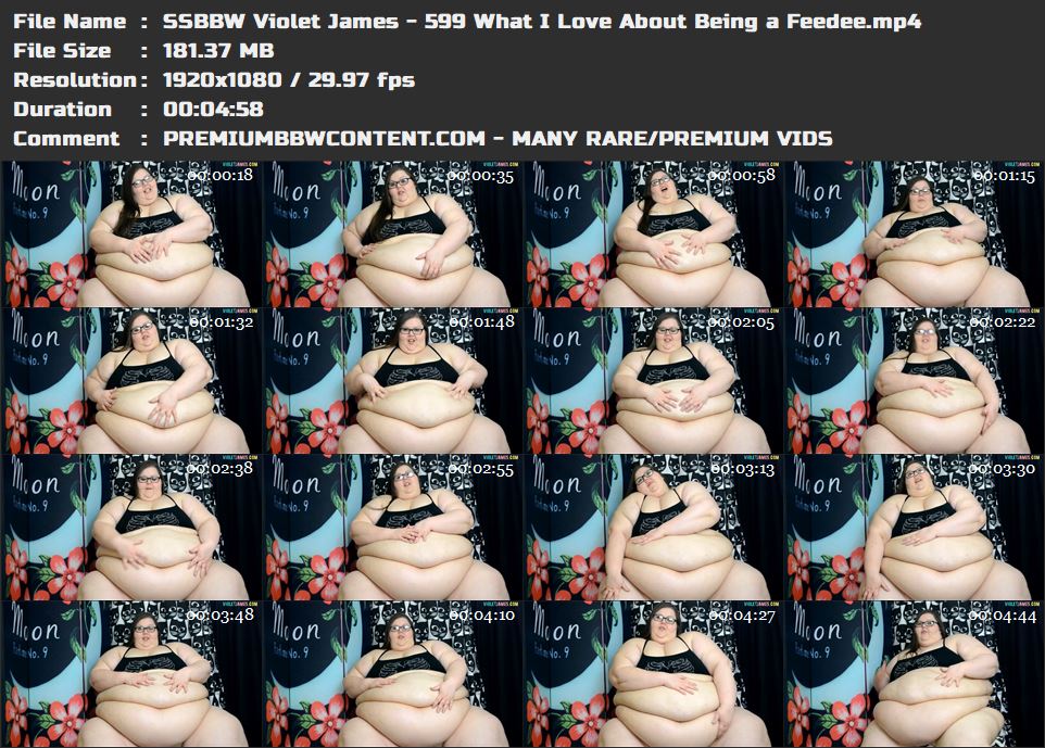 SSBBW Violet James - 599 What I Love About Being a Feedee thumbnails