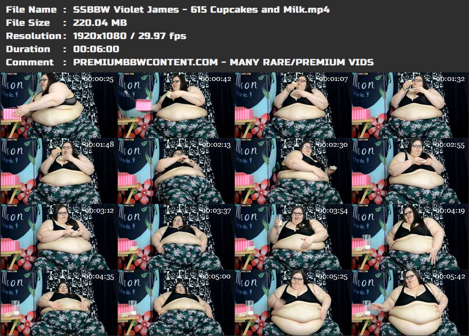 SSBBW Violet James - 615 Cupcakes and Milk thumbnails