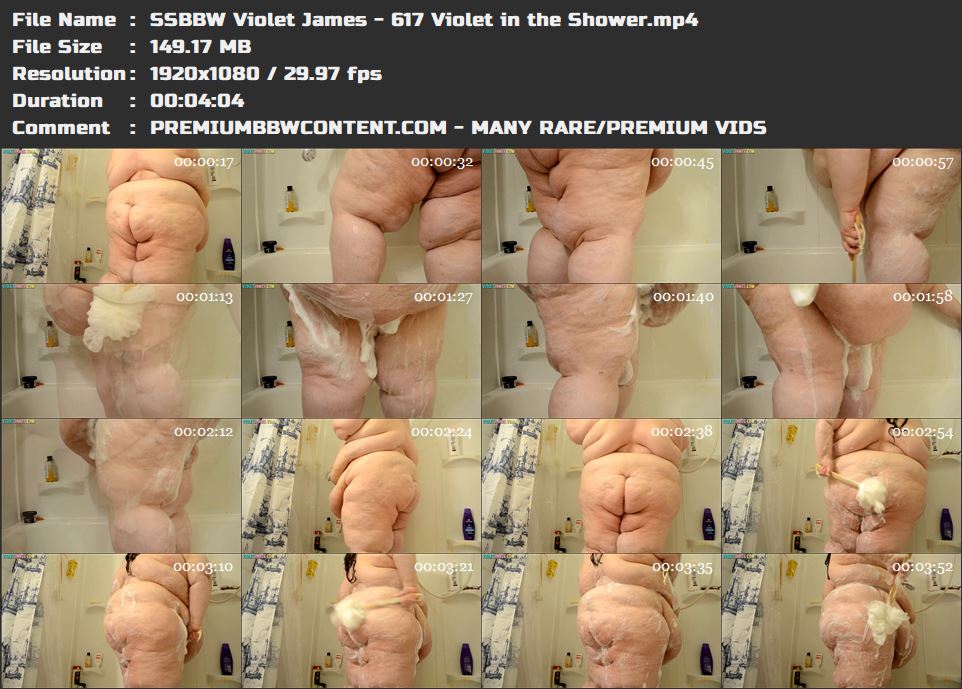 SSBBW Violet James - 617 Violet in the Shower thumbnails