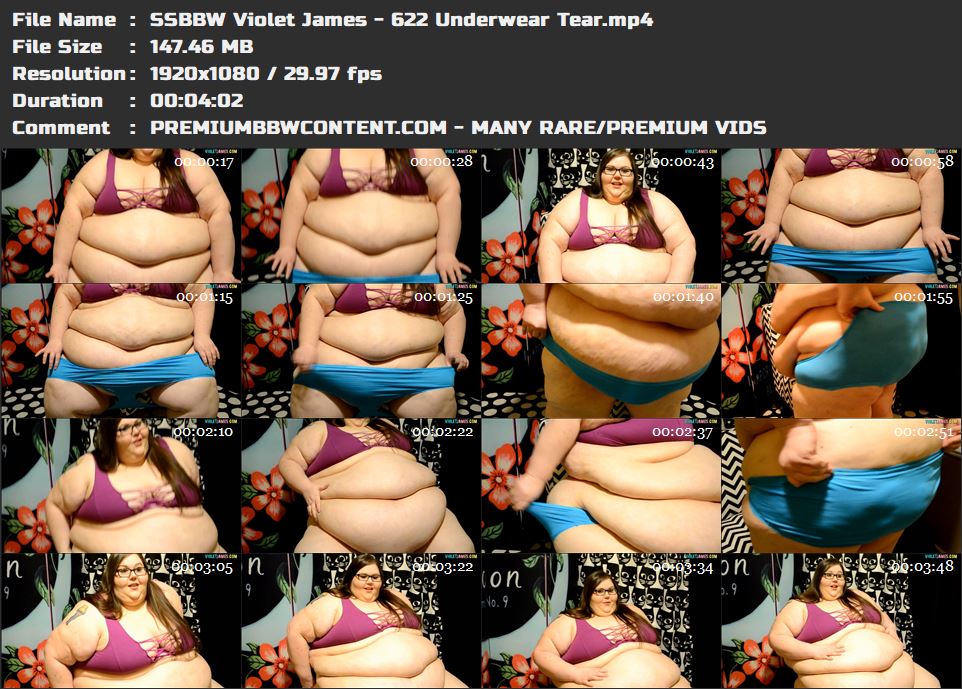 SSBBW Violet James - 622 Underwear Tear thumbnails