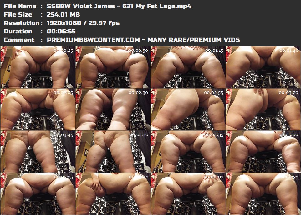 SSBBW Violet James - 631 My Fat Legs thumbnails