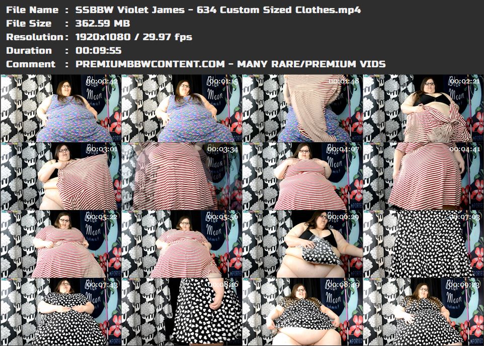 SSBBW Violet James - 634 Custom Sized Clothes thumbnails