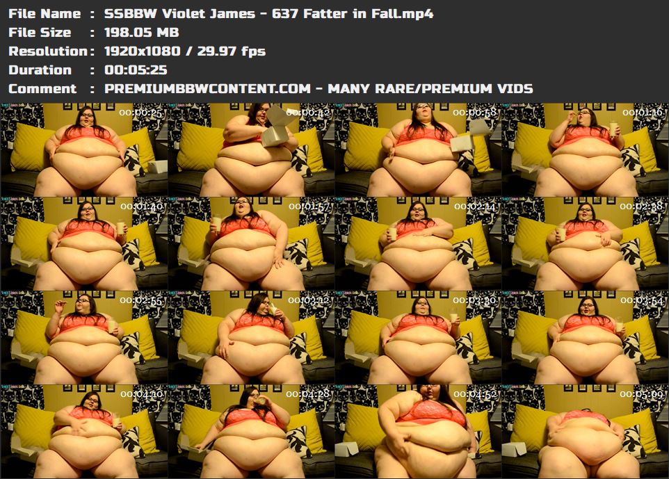 SSBBW Violet James - 637 Fatter in Fall thumbnails