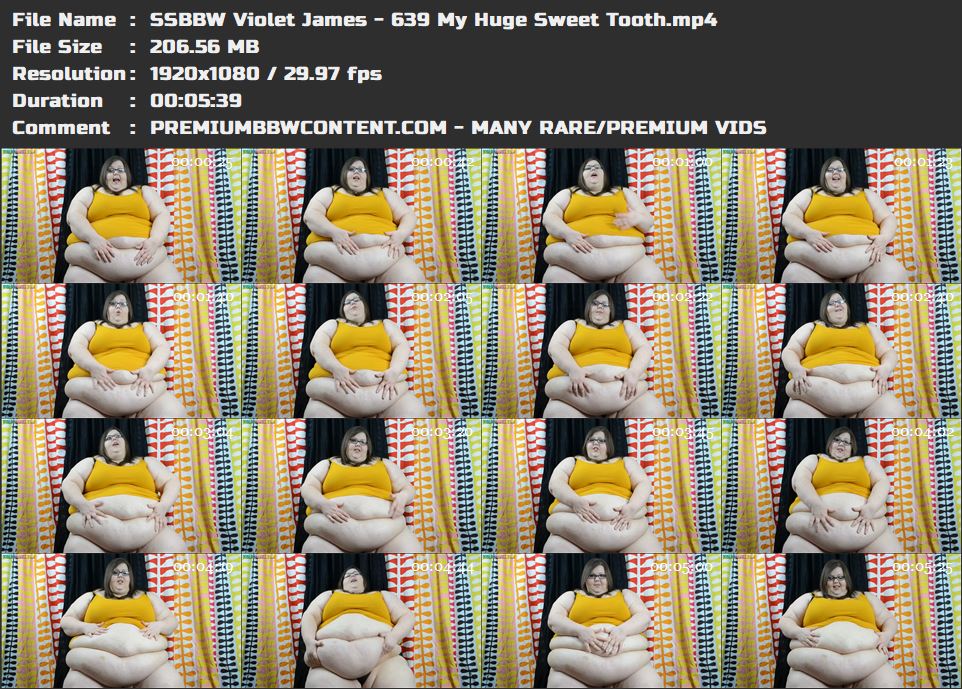 SSBBW Violet James - 639 My Huge Sweet Tooth thumbnails