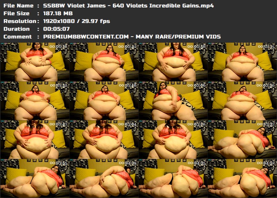 SSBBW Violet James - 640 Violets Incredible Gains thumbnails