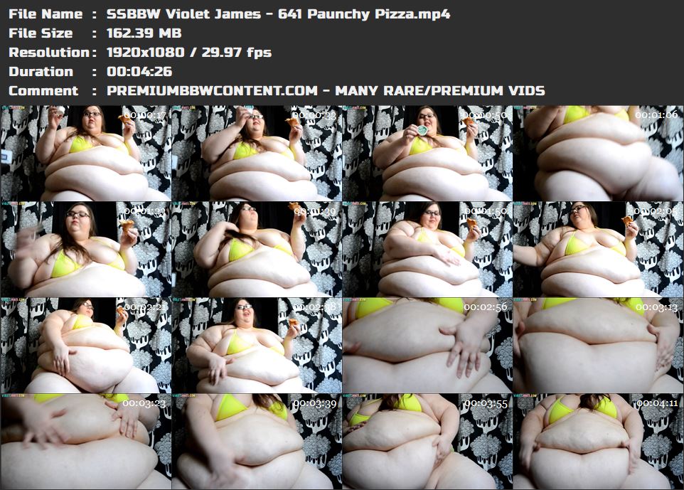 SSBBW Violet James - 641 Paunchy Pizza thumbnails