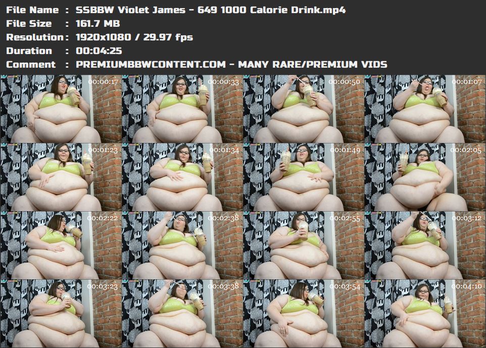 SSBBW Violet James - 649 1000 Calorie Drink thumbnails