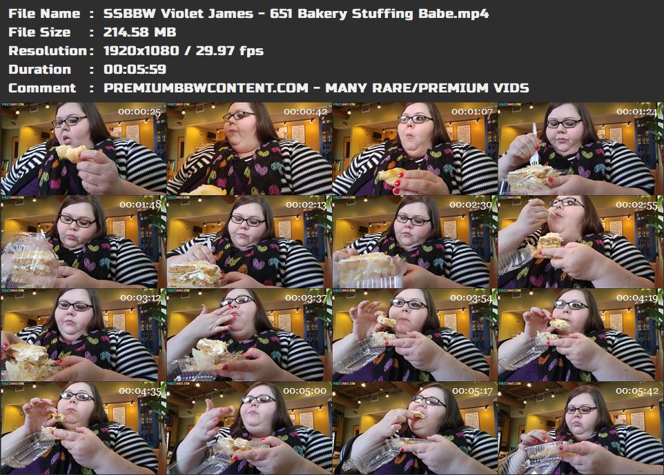 SSBBW Violet James - 651 Bakery Stuffing Babe thumbnails