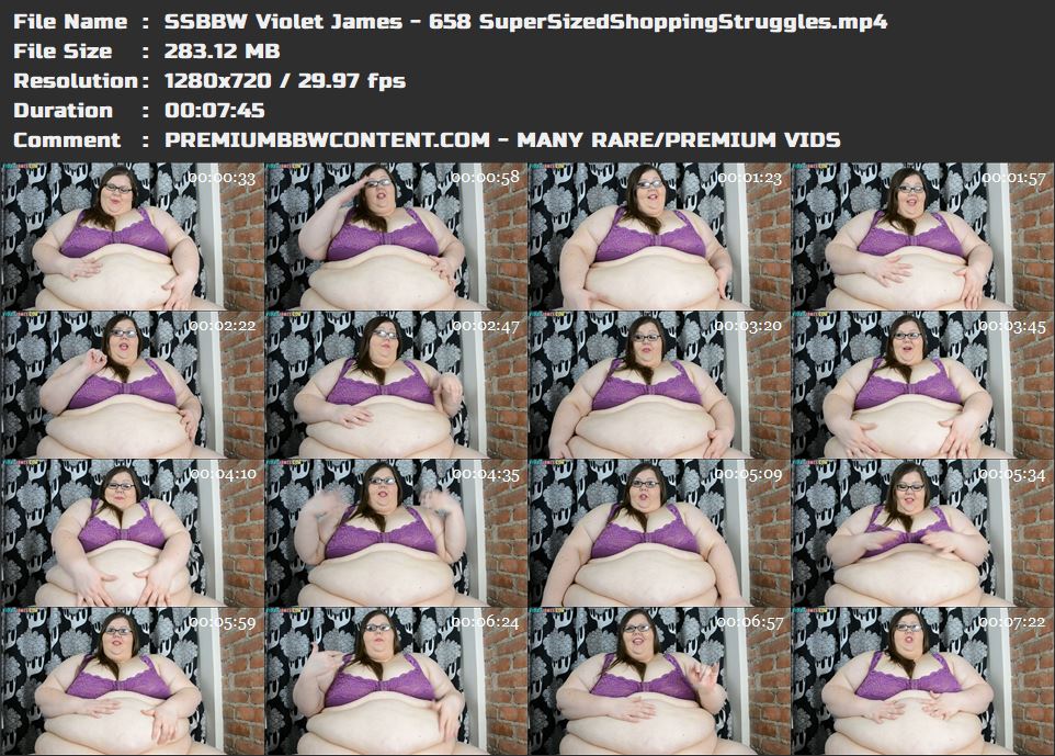 SSBBW Violet James - 658 SuperSizedShoppingStruggles thumbnails