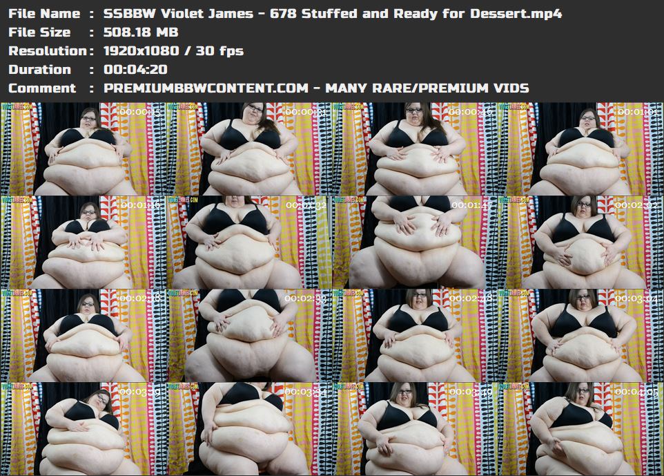 SSBBW Violet James - 678 Stuffed and Ready for Dessert thumbnails