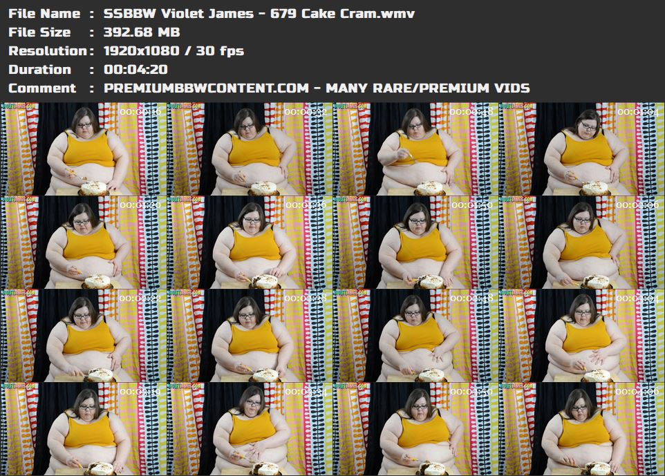SSBBW Violet James - 679 Cake Cram thumbnails