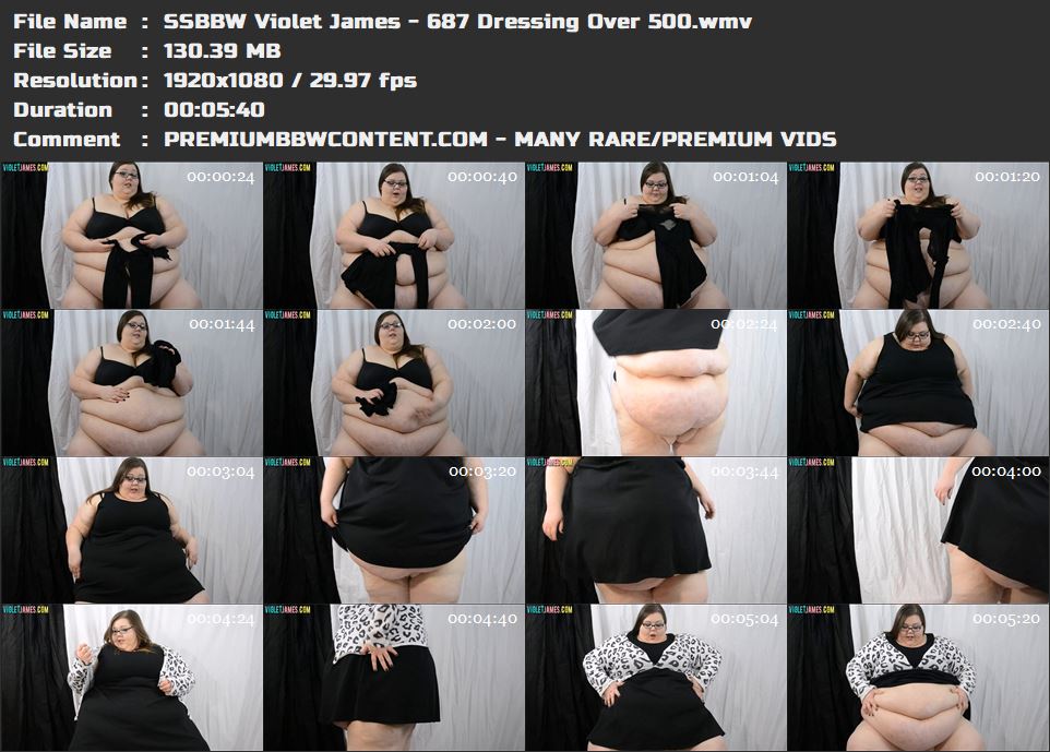 SSBBW Violet James - 687 Dressing Over 500 thumbnails