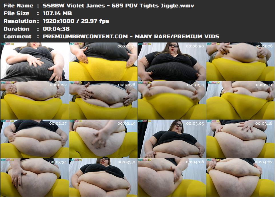 SSBBW Violet James - 689 POV Tights Jiggle thumbnails