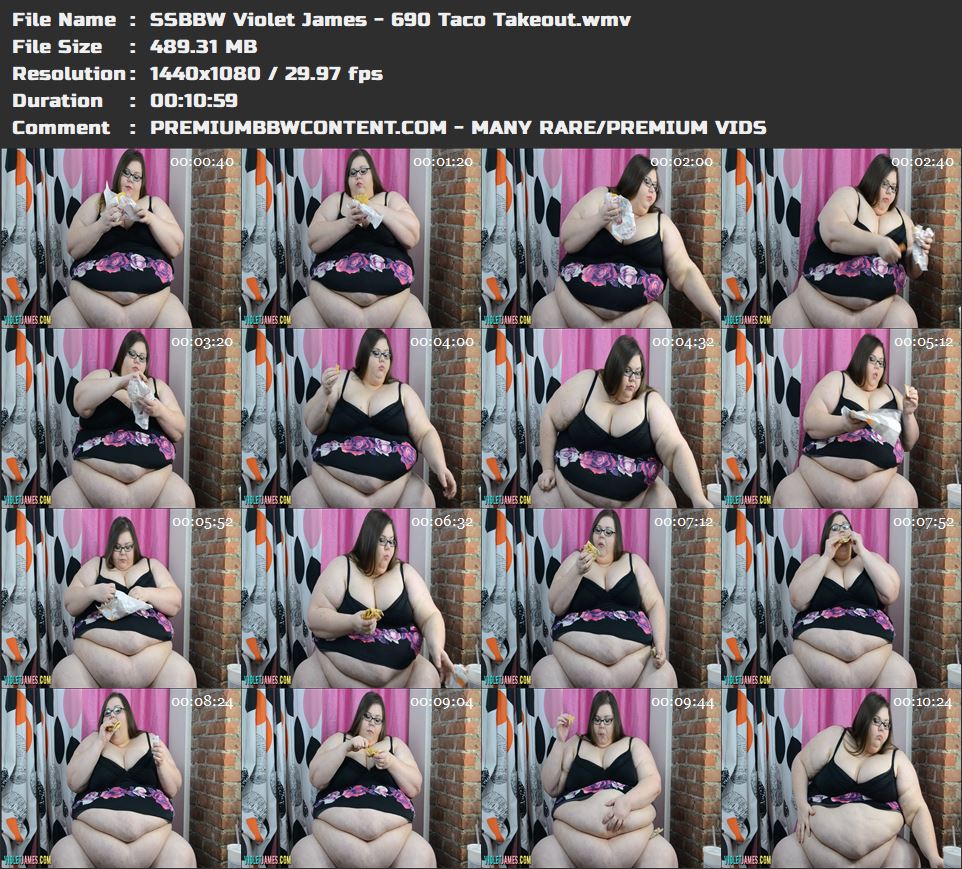 SSBBW Violet James - 690 Taco Takeout thumbnails