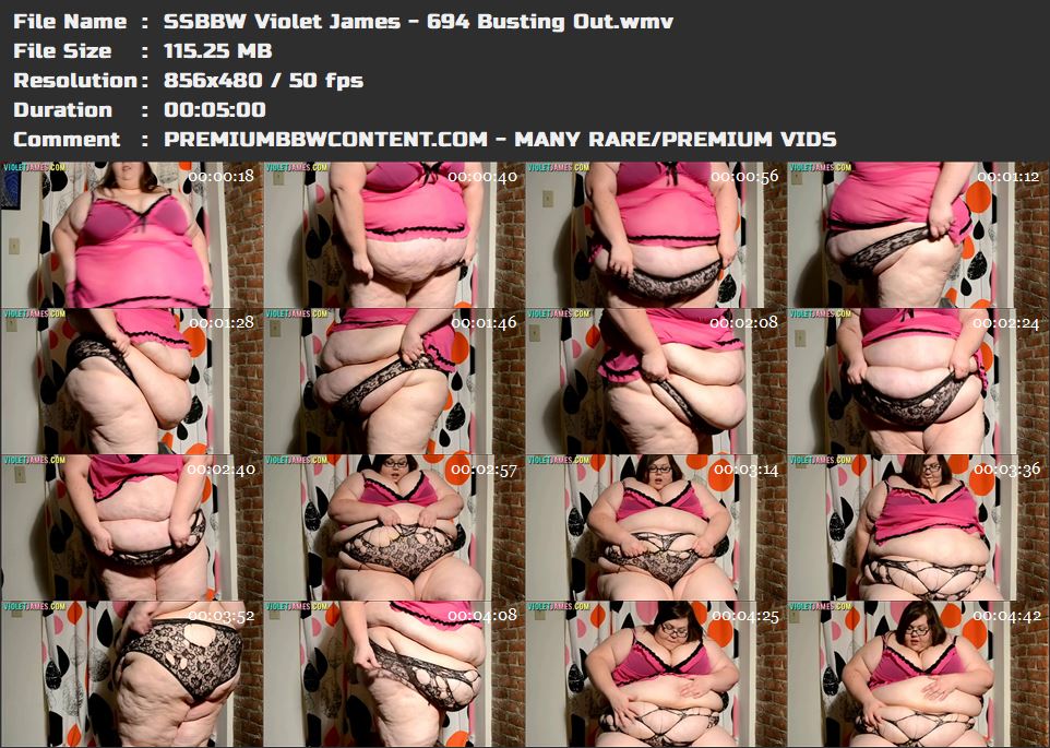 SSBBW Violet James - 694 Busting Out thumbnails