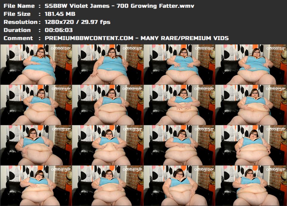 SSBBW Violet James - 700 Growing Fatter thumbnails