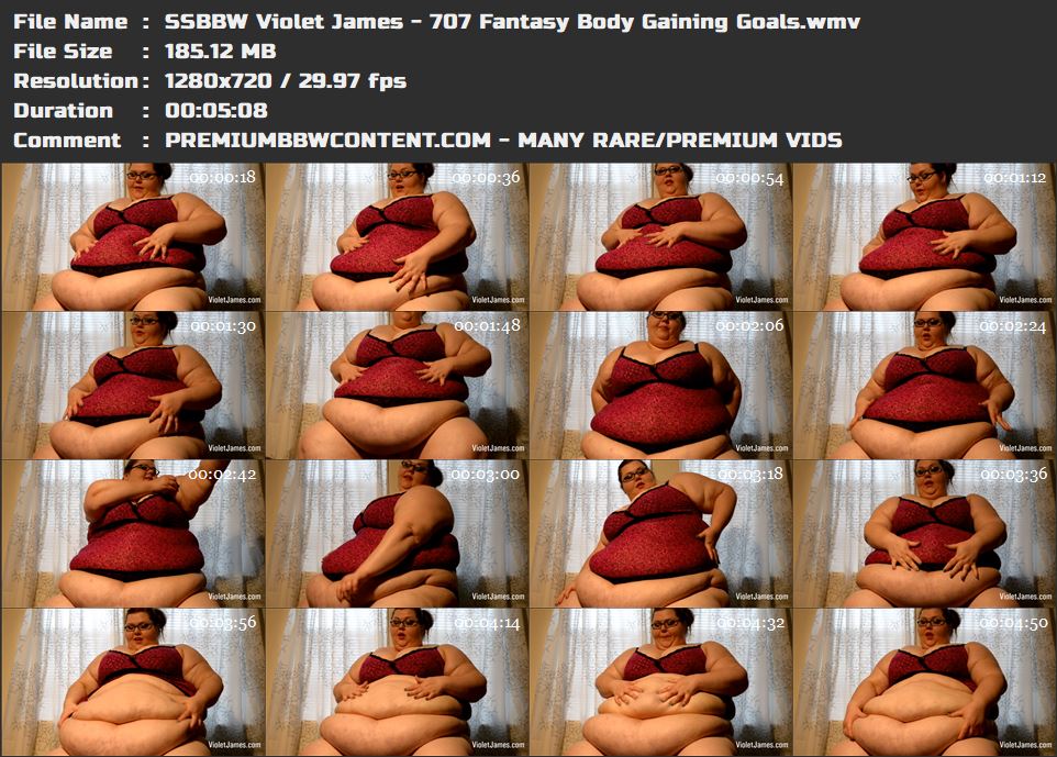 SSBBW Violet James - 707 Fantasy Body Gaining Goals thumbnails