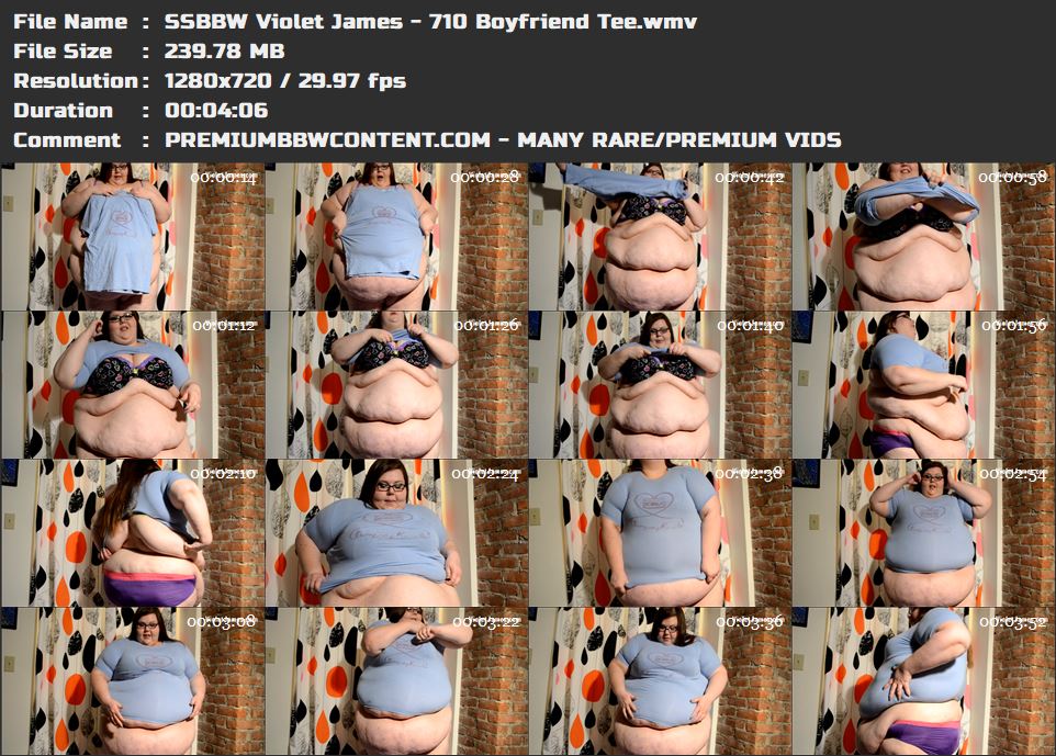 SSBBW Violet James - 710 Boyfriend Tee thumbnails