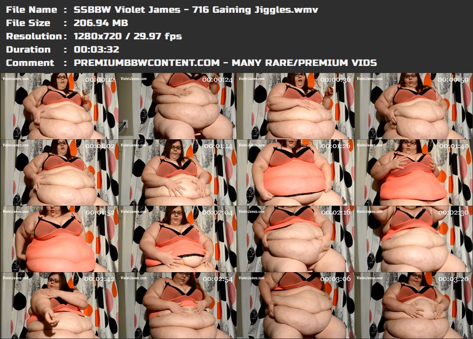 SSBBW Violet James - 716 Gaining Jiggles thumbnails