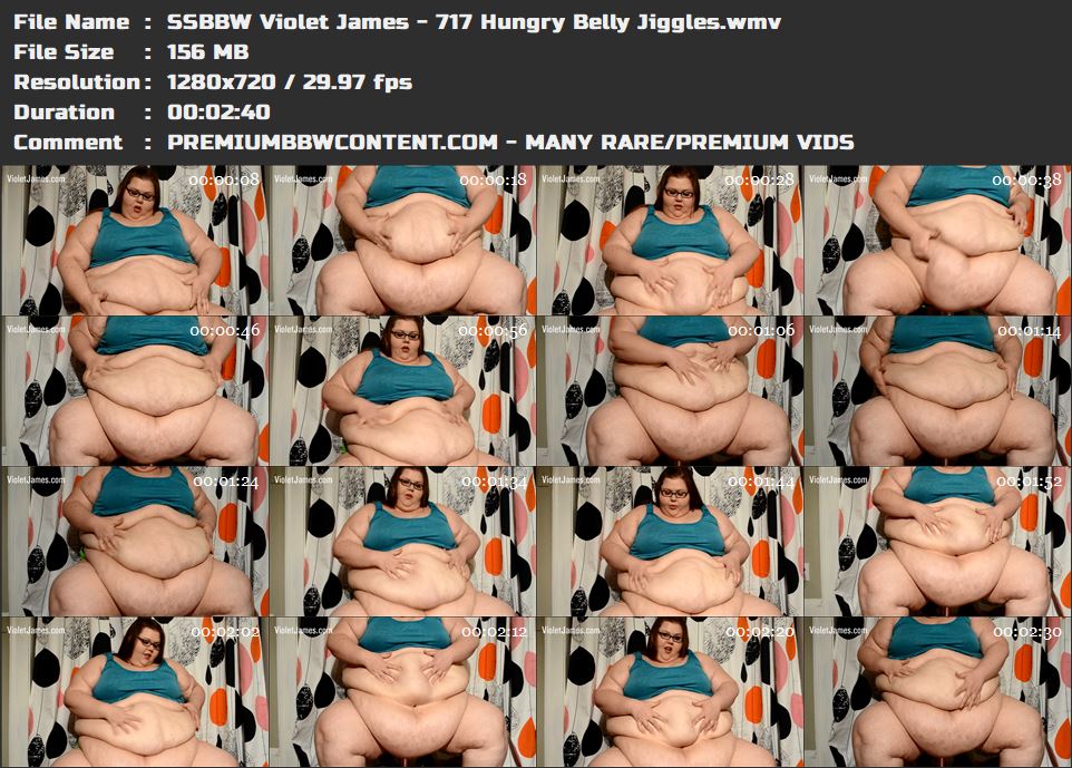 SSBBW Violet James - 717 Hungry Belly Jiggles thumbnails