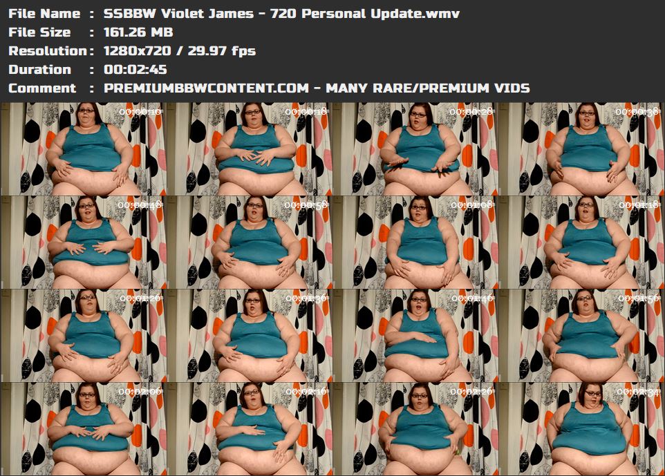 SSBBW Violet James - 720 Personal Update thumbnails