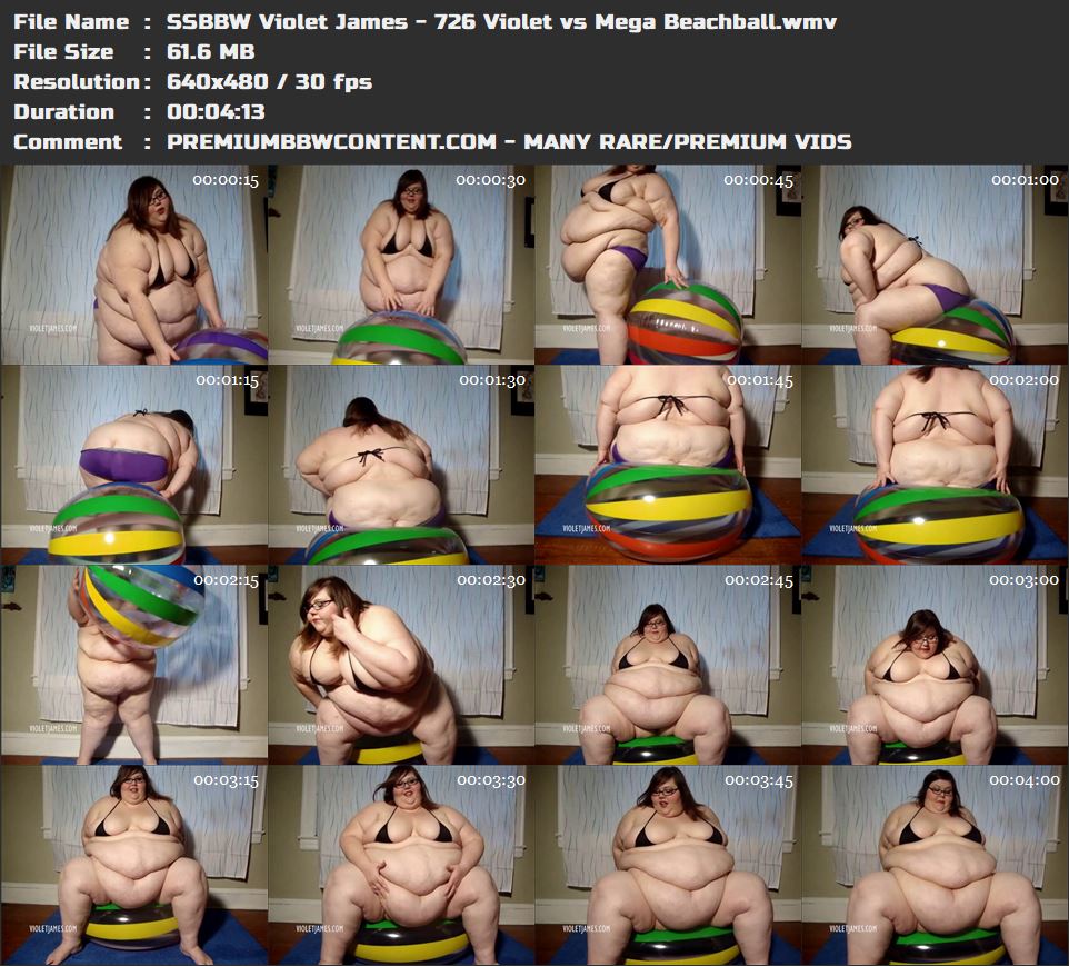 SSBBW Violet James - 726 Violet vs Mega Beachball thumbnails