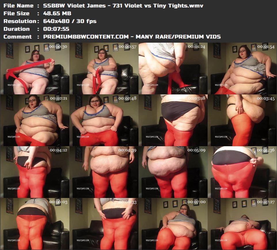 SSBBW Violet James - 731 Violet vs Tiny Tights thumbnails