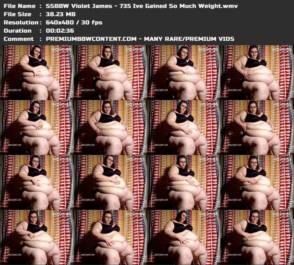 SSBBW Violet James - 735 Ive Gained So Much Weight thumbnails