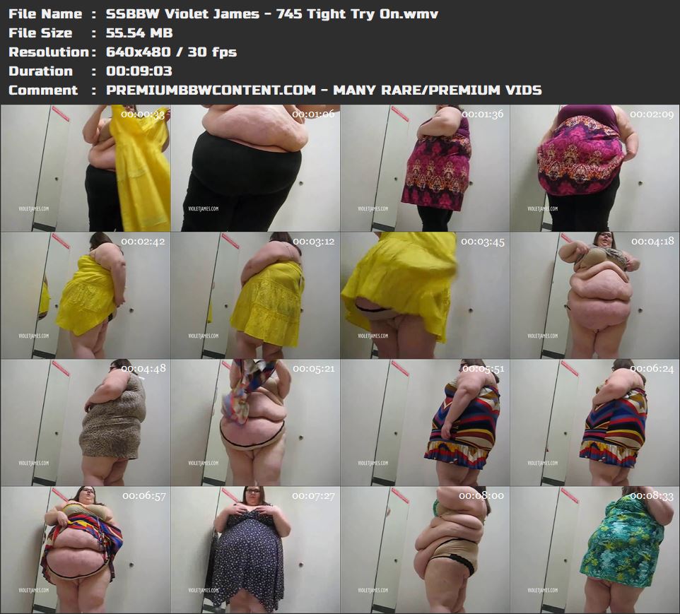 SSBBW Violet James - 745 Tight Try On thumbnails