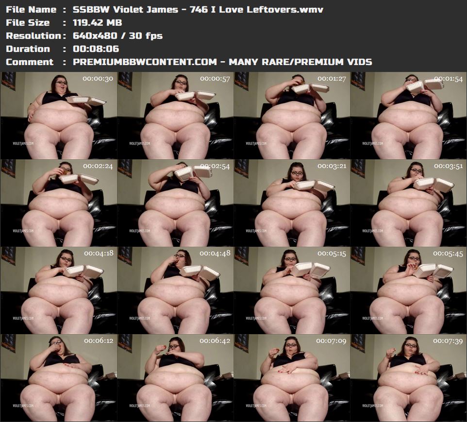 SSBBW Violet James - 746 I Love Leftovers thumbnails