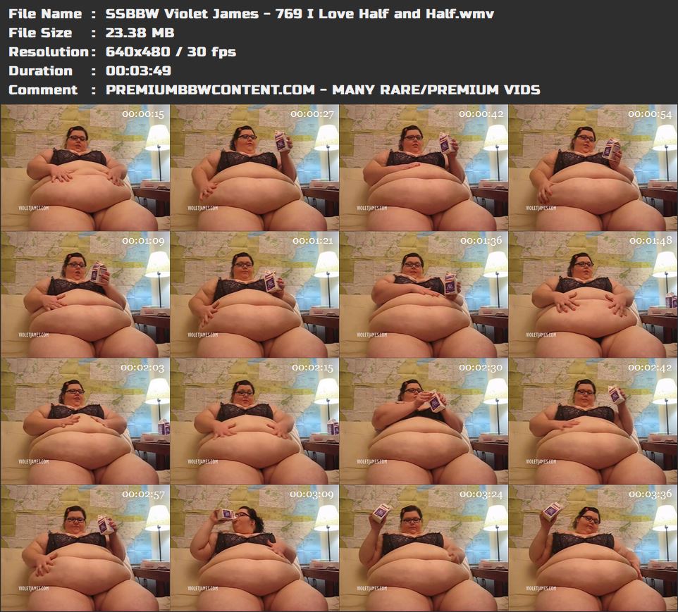 SSBBW Violet James - 769 I Love Half and Half thumbnails